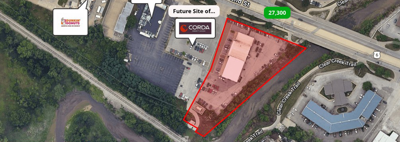 Coralville Strip 2-acre Commercial Site at 404 2nd Street